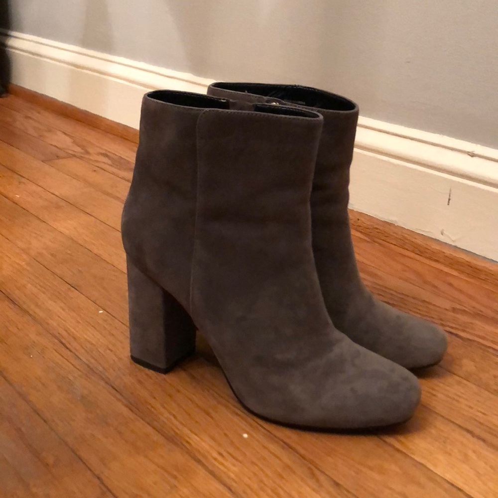 Charles David grey suede bootie